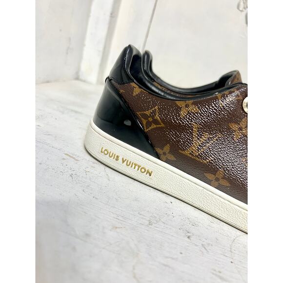 Louis Vuitton Frontrow Monogram Canvas Low Top Sneakers Brown Women's 38.5 / 8 - Picture 9 of 16